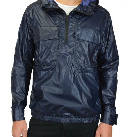 J. Lindeberg Randy Rubberized Hooded Rain Jacket Jackets & Coats